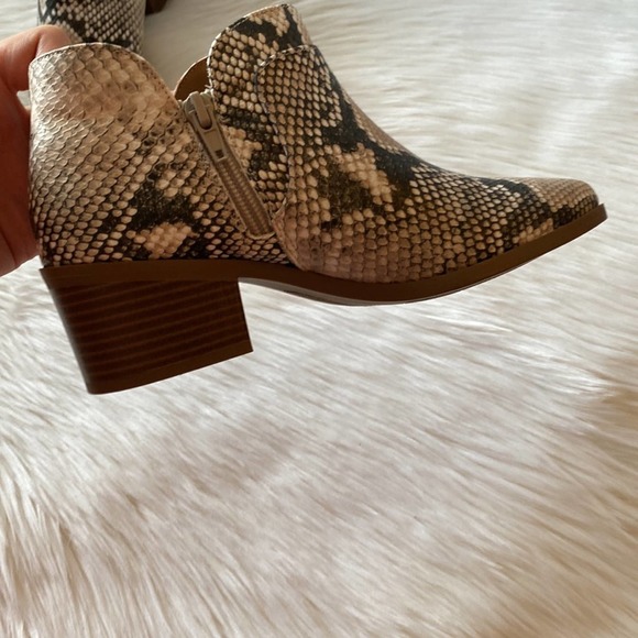 Style Co Vidyaa Ankle Booties Natural Snake 5M - Picture 4 of 12